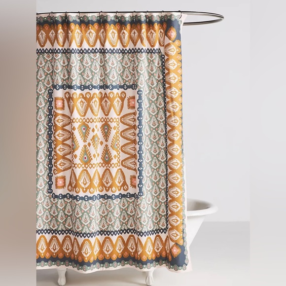 Anthropologie Bath Cierra Shower Curtain Poshmark